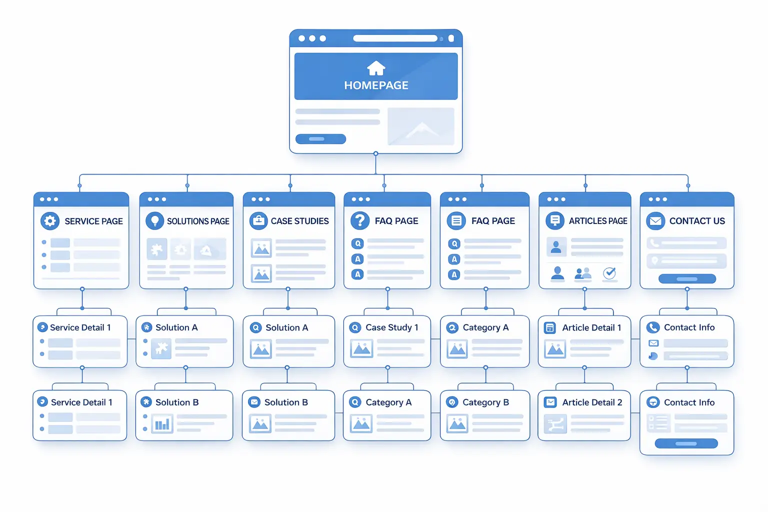 企业官网GEO页面结构图